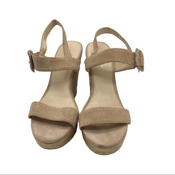 Marc Fisher Hipiee2 Suede Wedge Sandals - 9.5 - Picture 2 of 12